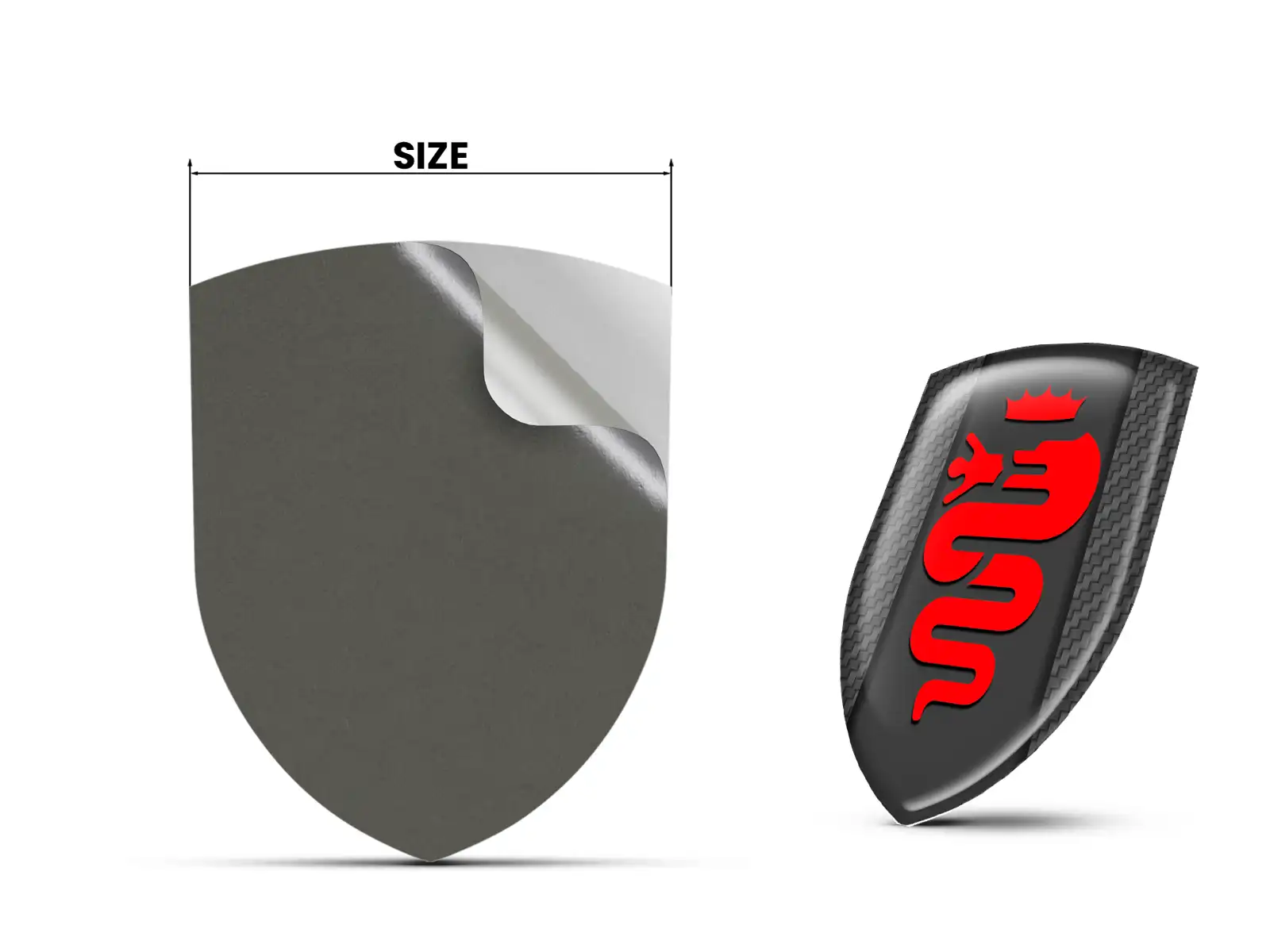 Alfa Romeo Pegatina Relieve Auto Resistente Premium Minimalista